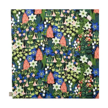 Skogen fabric - 黑色-绿色-粉色 - Almedahls