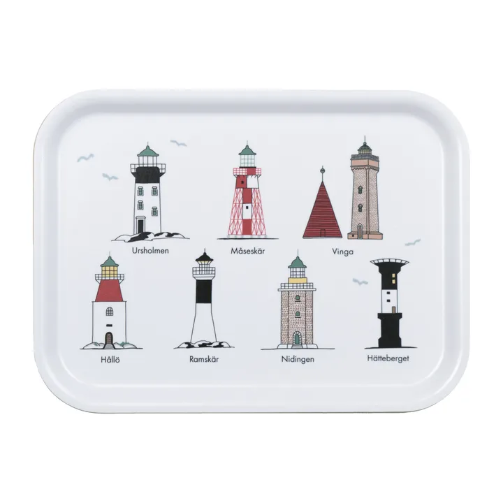 Svenska fyrar 托盘 20x27cm - 多色 - Almedahls