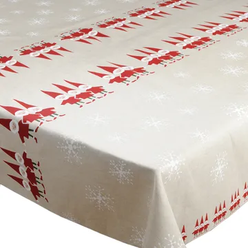 Tomtenisse 圣诞老人 桌布 147x250 厘米 - 米色 - Almedahls
