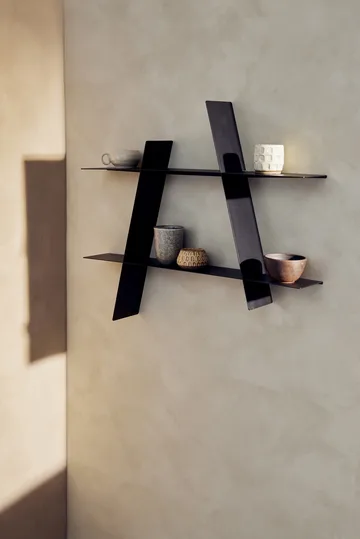 A-Shelf 墙面置物架 大号 78x12x67cm - 黑色 - Andersen Furniture
