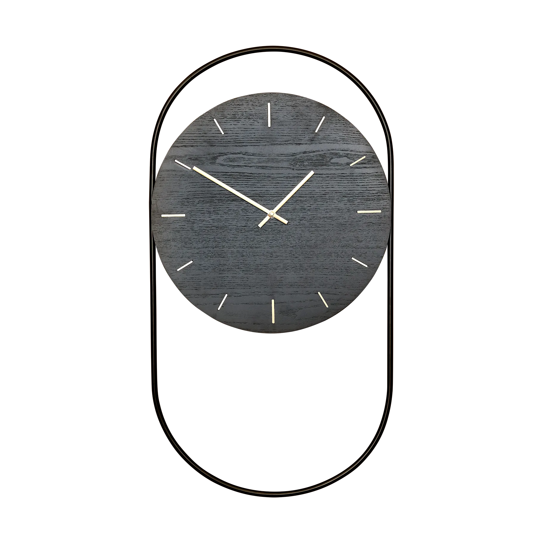 A-Wall 挂钟 41x76cm, 黑色_黄铜色 Andersen Furniture