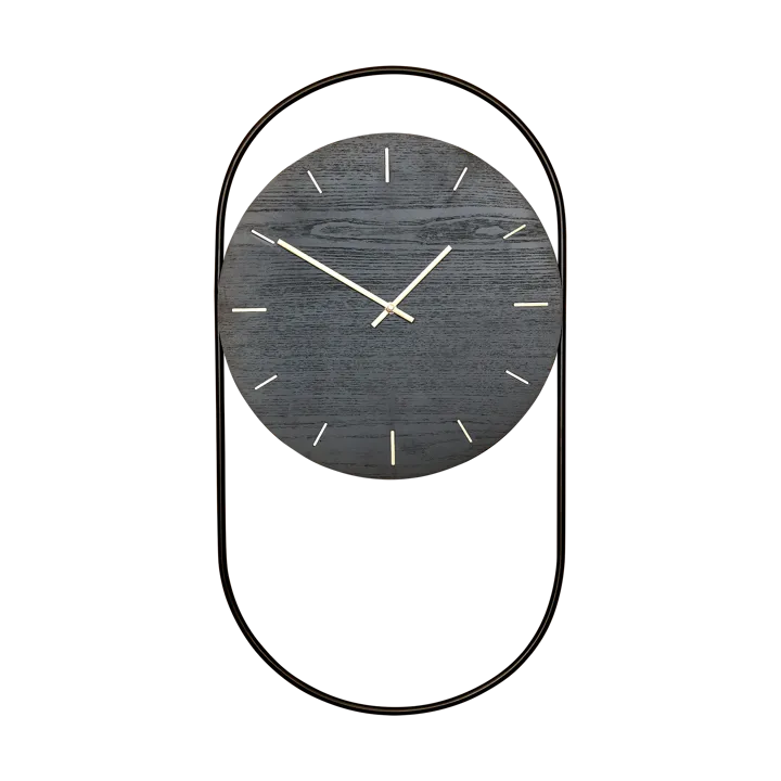 A-Wall 挂钟 41x76cm - 黑色_黄铜色 - Andersen Furniture