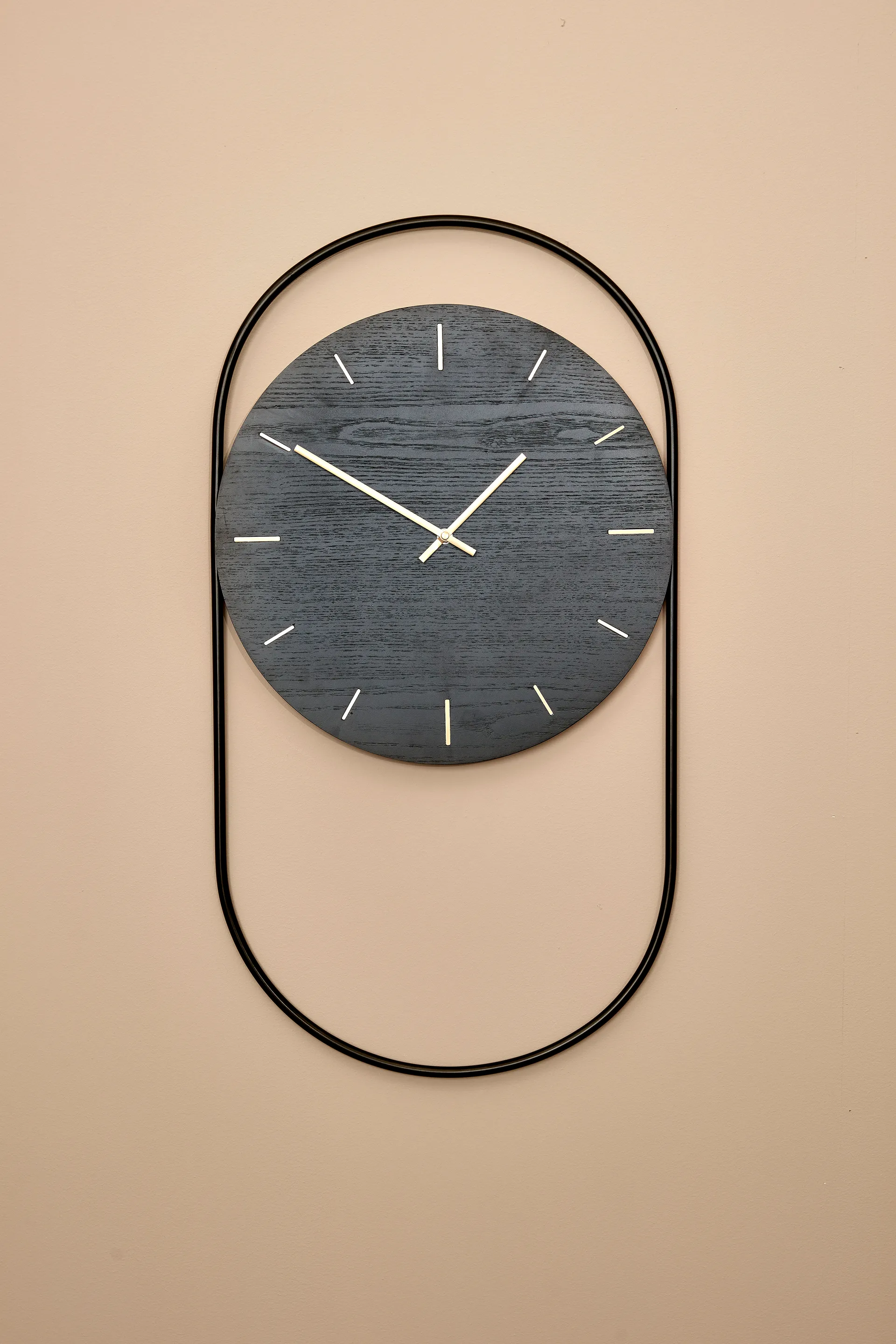 A-Wall 挂钟 41x76cm, 黑色_黄铜色 Andersen Furniture