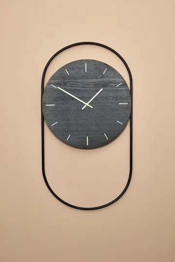 A-Wall 挂钟 41x76cm - 黑色_黄铜色 - Andersen Furniture