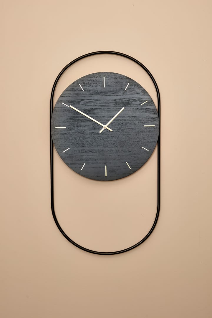 A-Wall wall clock 41x76 cm - Black-brass - Andersen Furniture