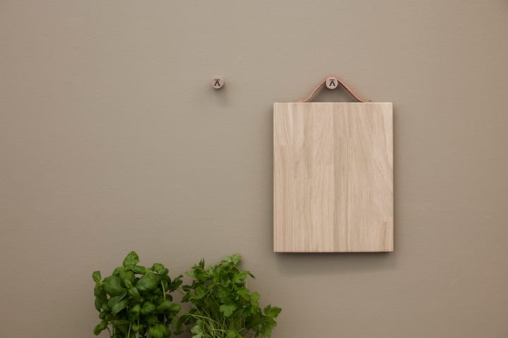 Andersen 切菜板/砧板 (带皮革把手) 中 24x30 cm, Oak Andersen Furniture