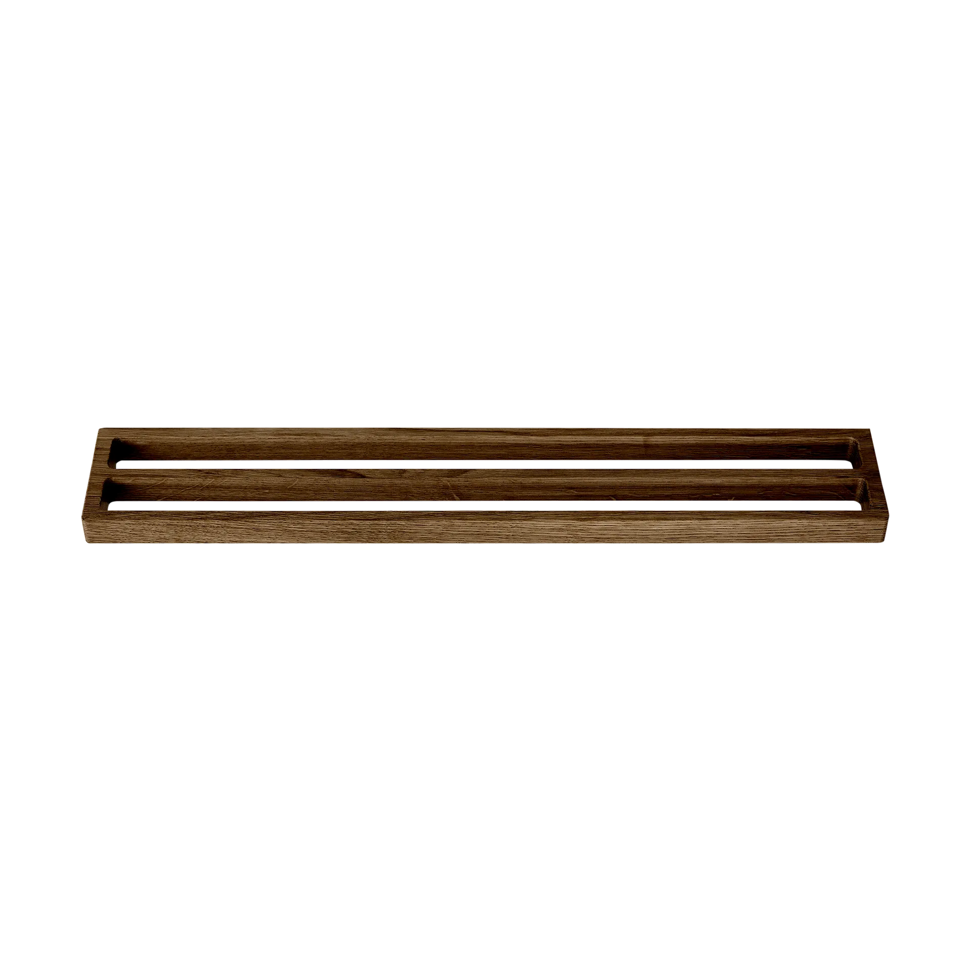 Andersen 双杆毛巾架 73,5cm, 深色哑光漆面白蜡木 Andersen Furniture