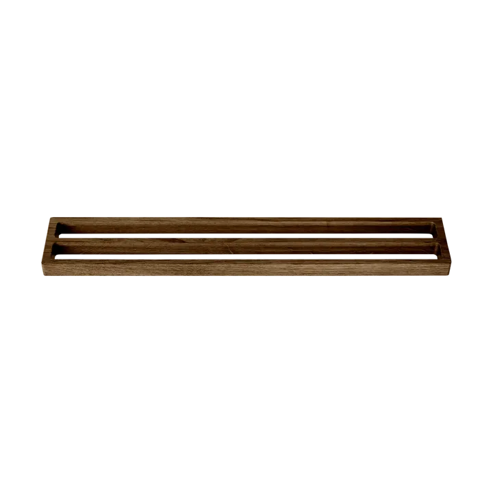 Andersen 双杆毛巾架 73,5cm - 深色哑光漆面白蜡木 - Andersen Furniture