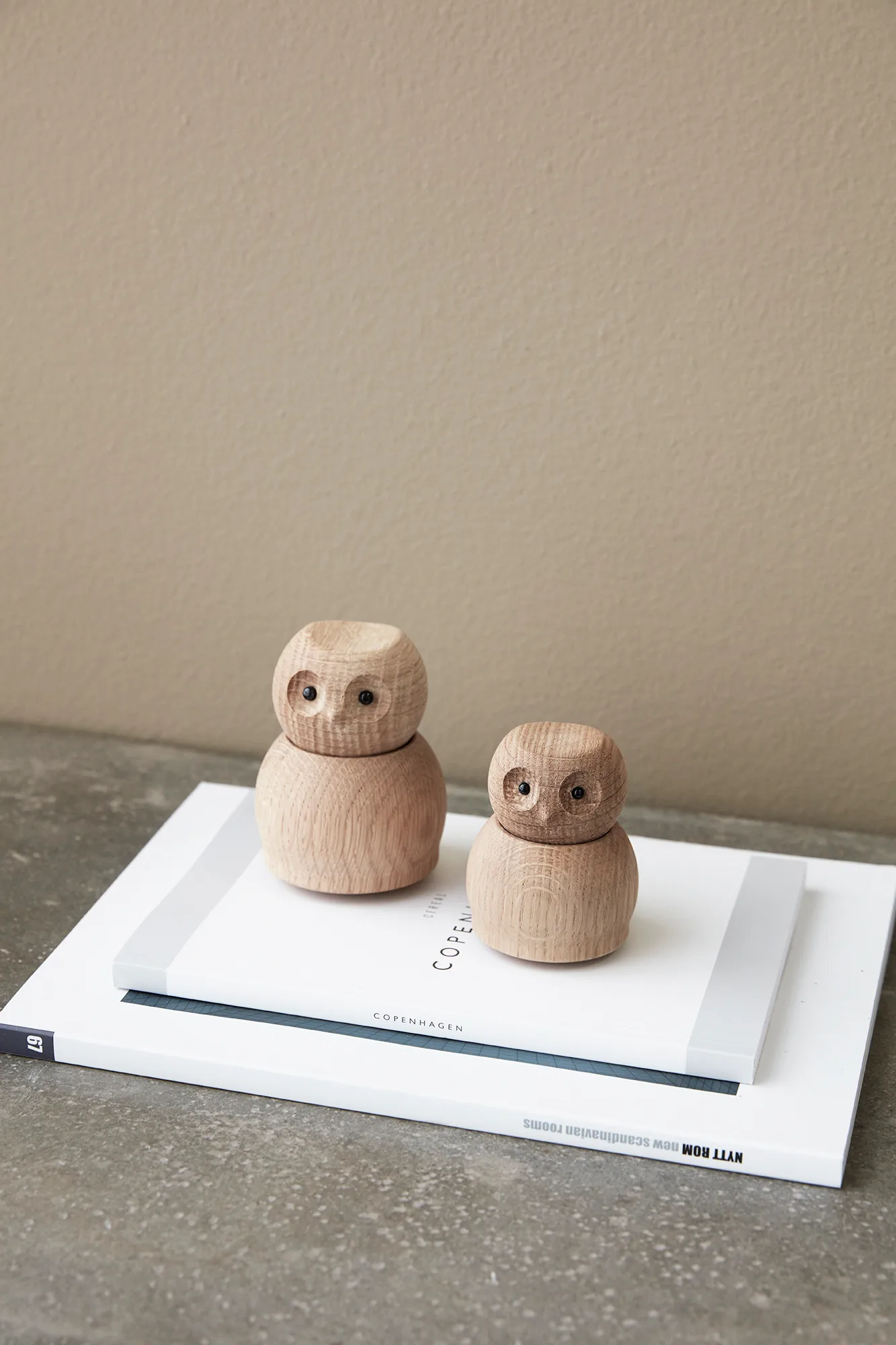Andersen Owl wooden figure 中, Oak Andersen Furniture