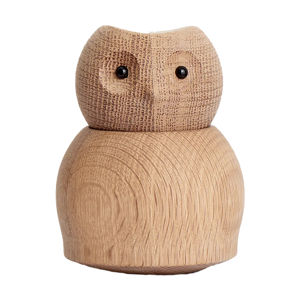 Andersen 猫头鹰木质摆件 小号, 橡木色 Andersen Furniture