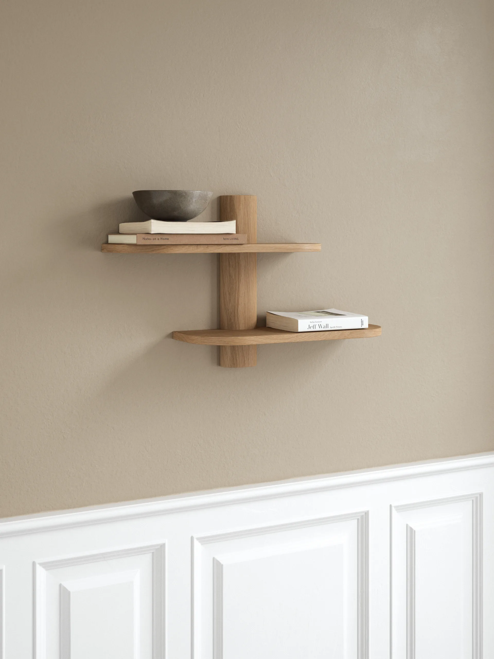 Bend 墙面置物架, 橡木色_50x18x40cm Andersen Furniture
