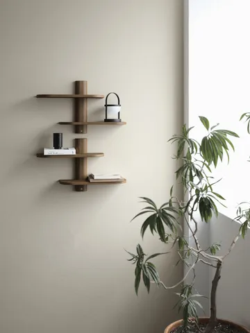 Bend 墙面置物架 - 烟熏涂油橡木_50x18x40cm - Andersen Furniture