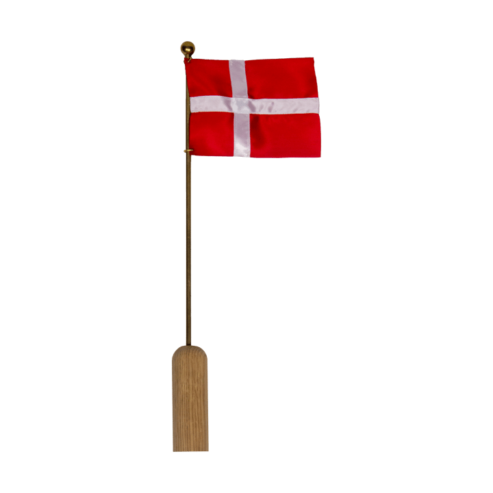 Celebrating Denmark flag 40 cm - Oak-brass - Andersen Furniture
