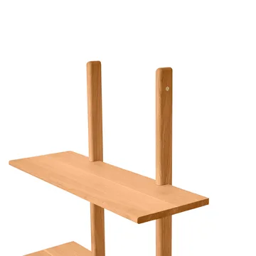Essence 墙面置物架 - 天然涂油橡木_70x25x140cm - Andersen Furniture