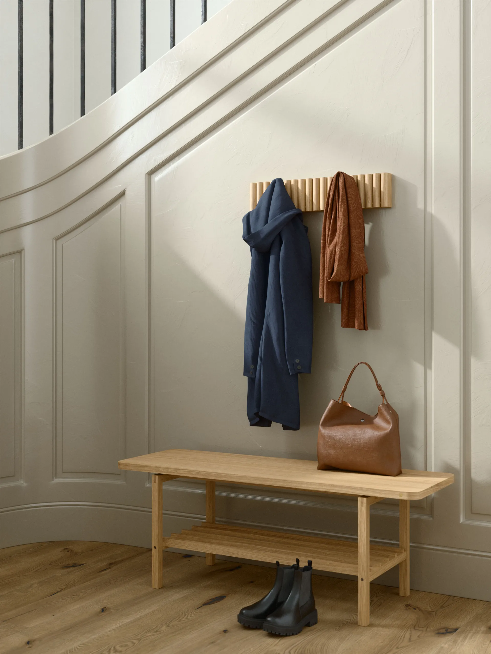 Mono coat rack 59 cm, Oak Andersen Furniture
