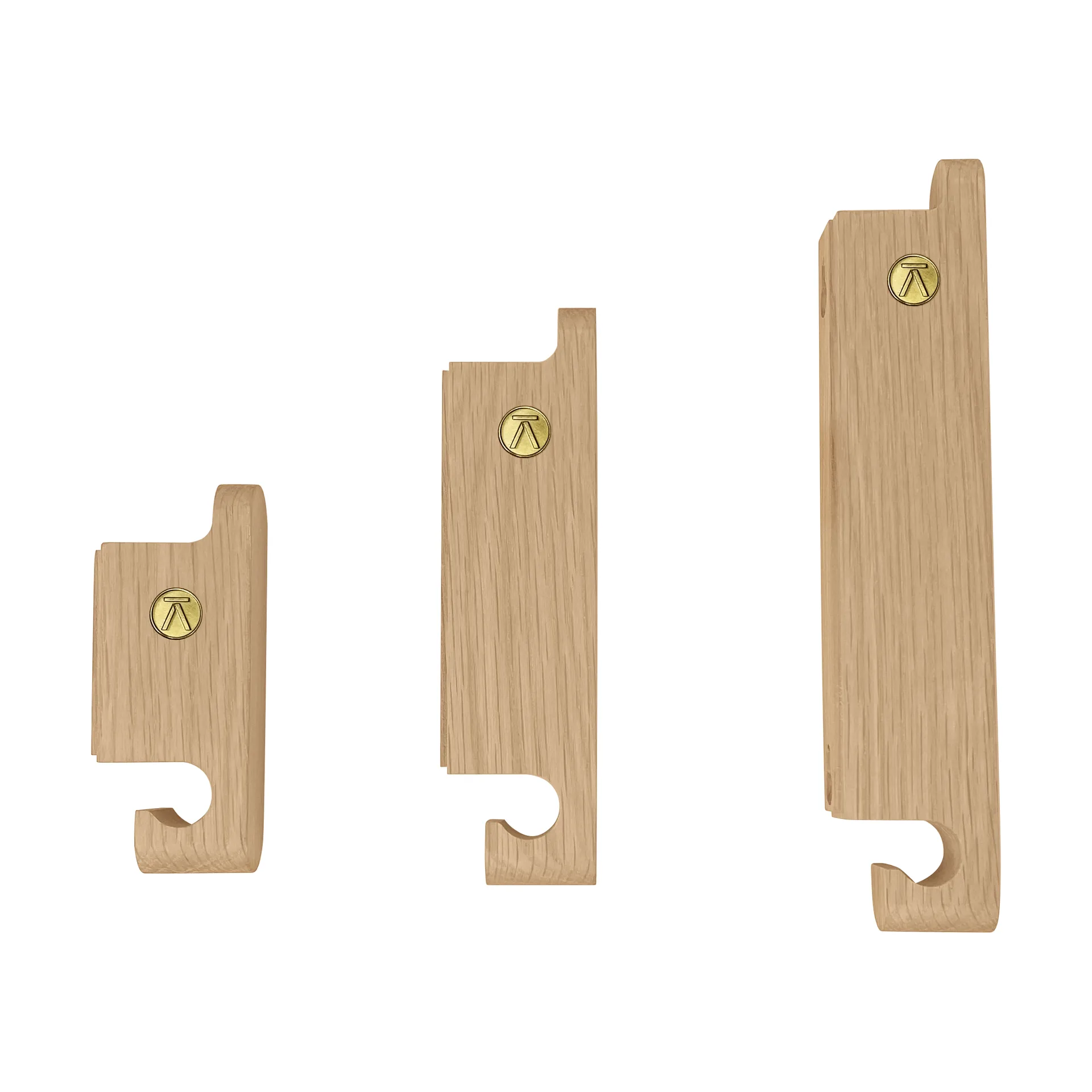 Multi Hooks 挂钩 套装 of 3, Oak Andersen Furniture