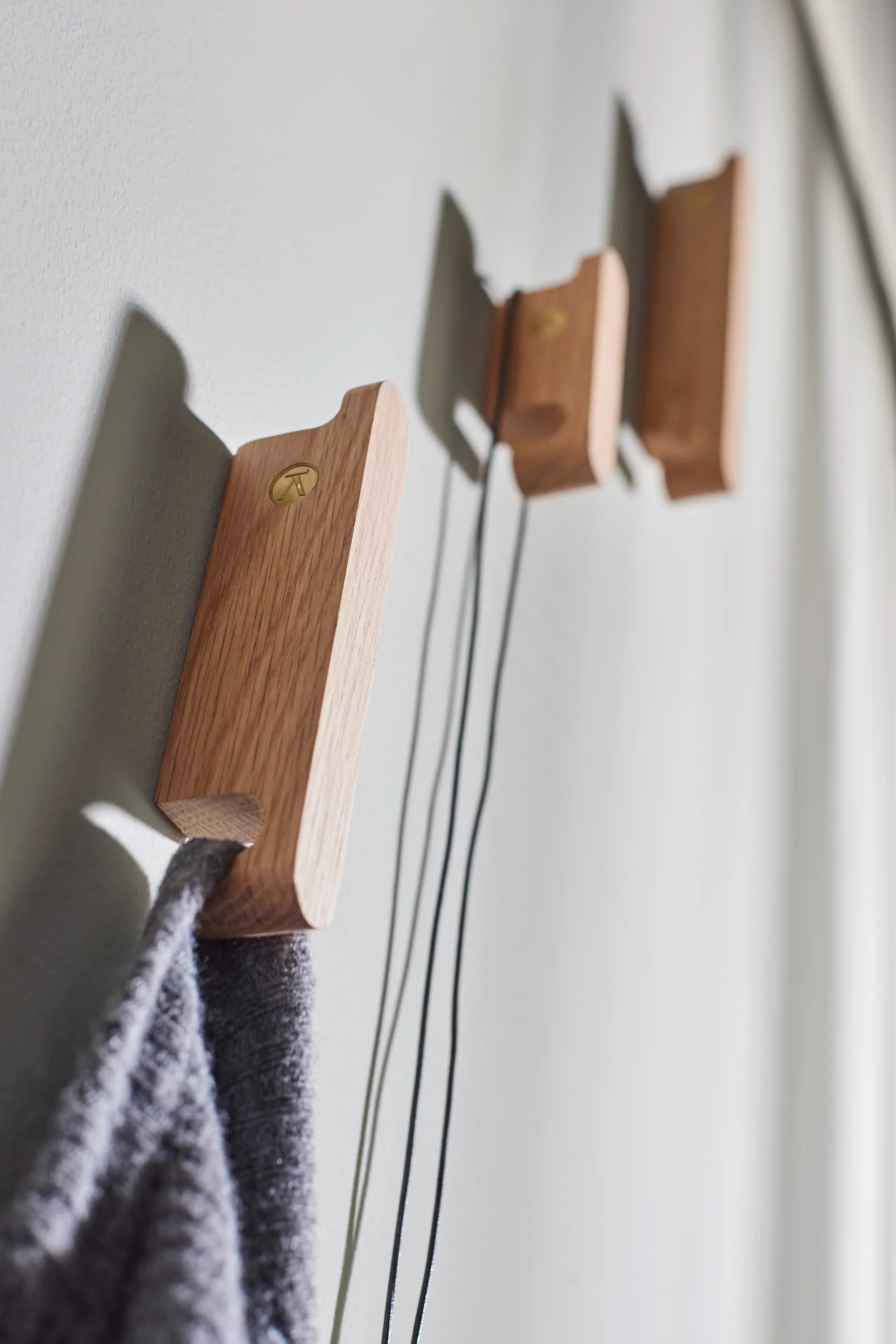 Multi Hooks 挂钩 套装 of 3, Oak Andersen Furniture