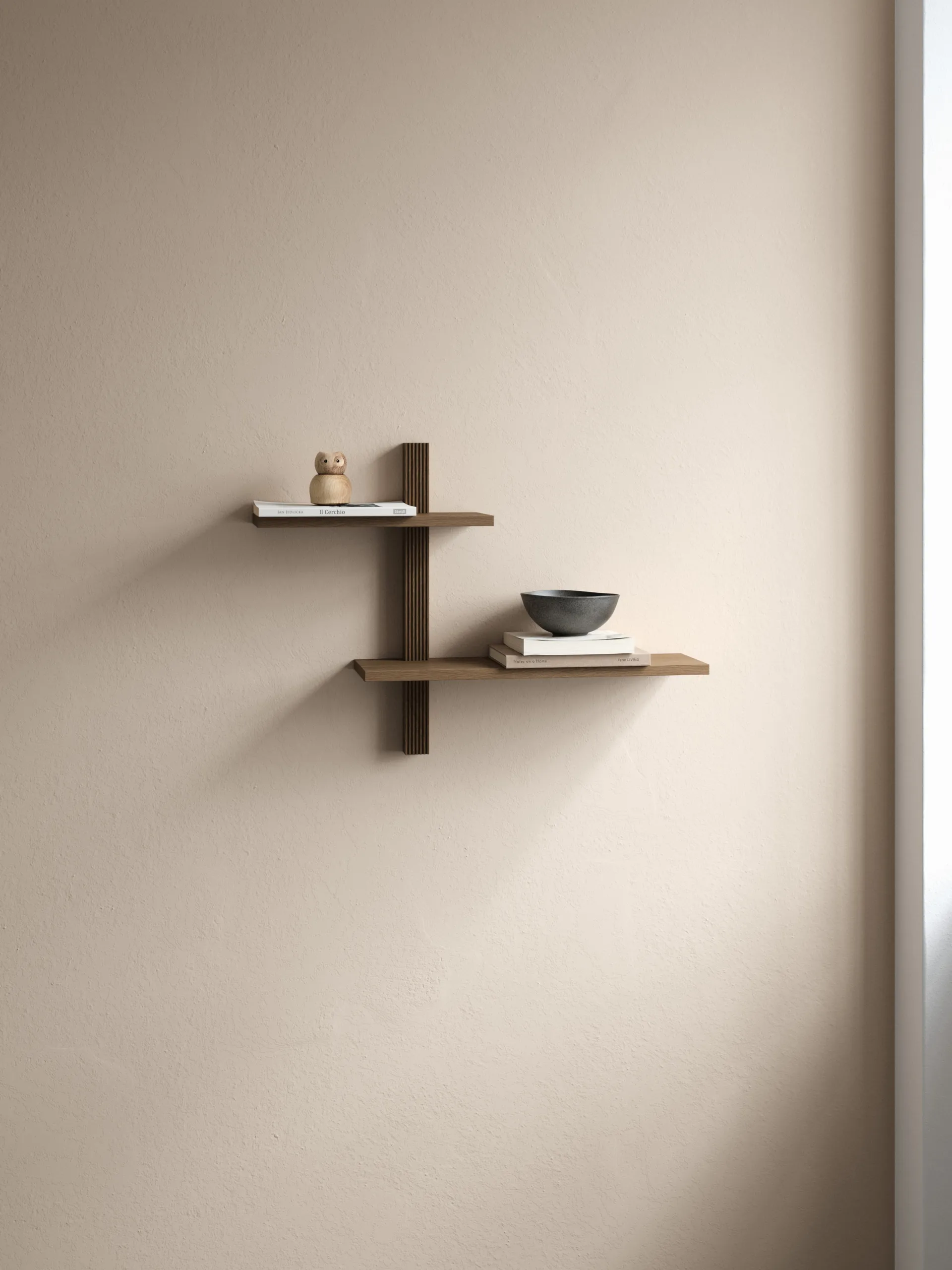 Phase 墙面置物架, 烟熏涂油橡木_68x18x55cm Andersen Furniture