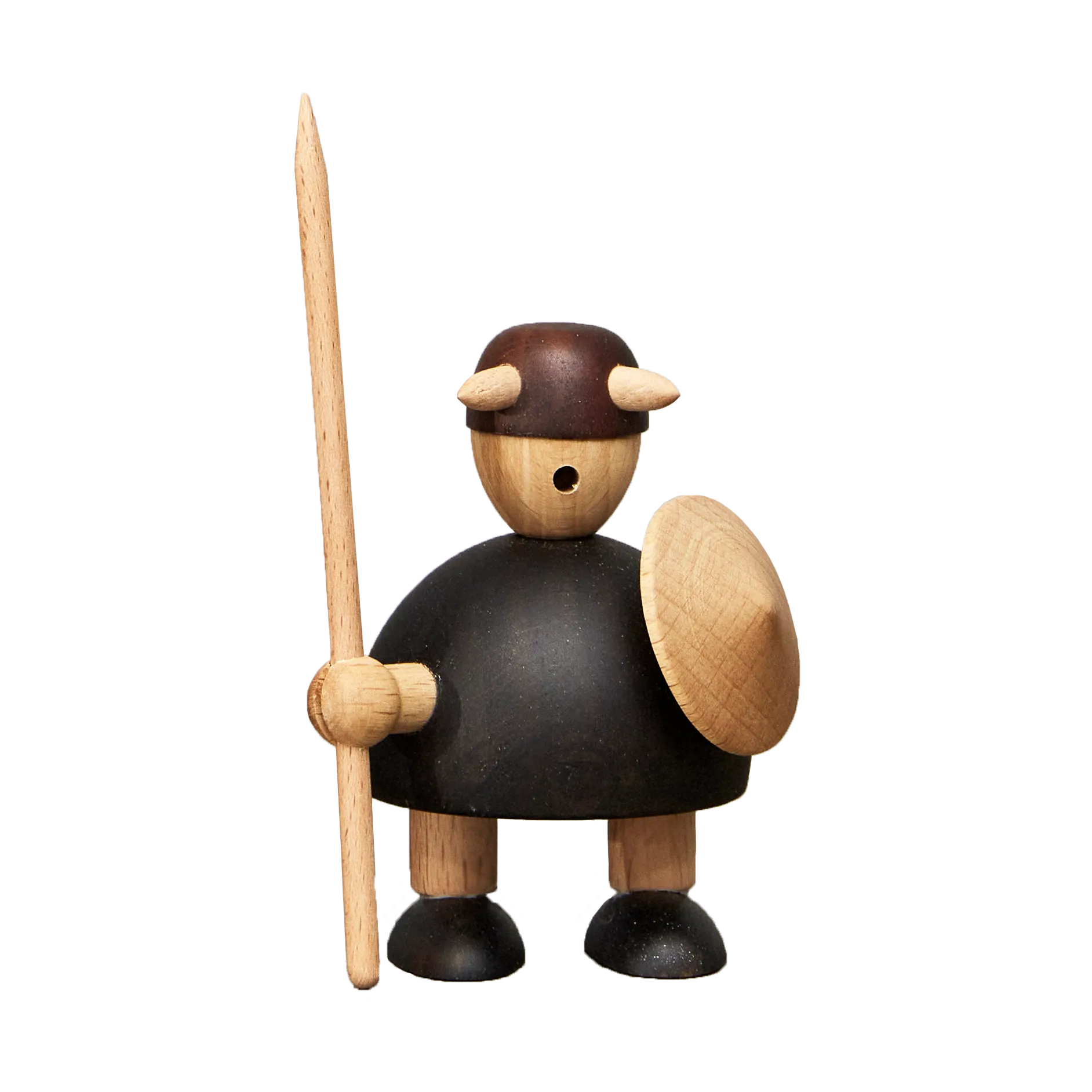 The vikings of Denmark wooden figure 小, Stained beech Andersen Furniture