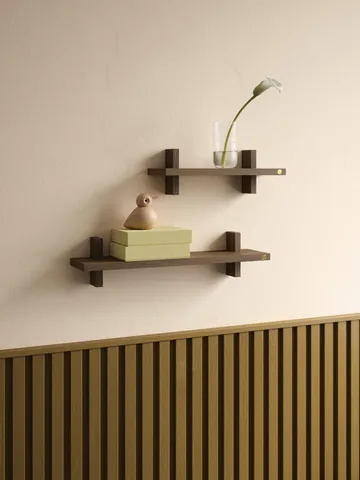 Treat 单层墙面置物架 - 烟熏涂油橡木_34x12x11.2cm - Andersen Furniture