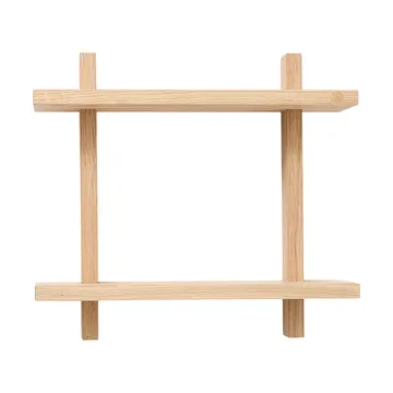 Treat 双层墙面置物架 - 橡木色_34x12x34cm - Andersen Furniture