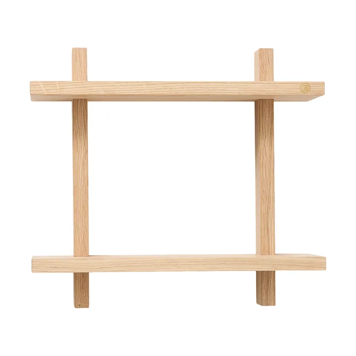 Treat 双层墙面置物架 - 橡木色_34x12x34cm - Andersen Furniture