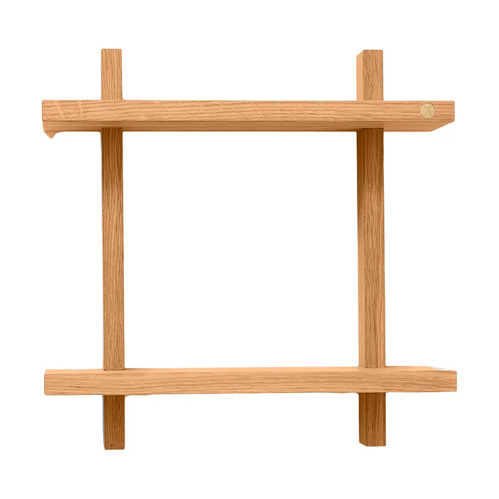 Treat 双层墙面置物架 - 天然涂油橡木_34x12x34cm - Andersen Furniture