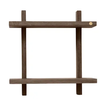 Treat 双层墙面置物架 - 烟熏涂油橡木_34x12x34cm - Andersen Furniture