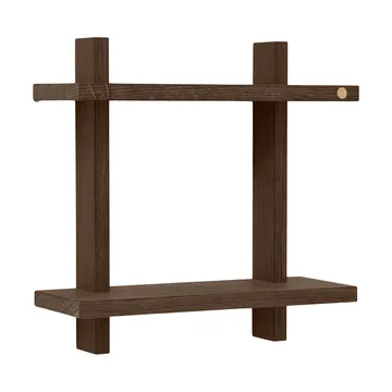 Treat 双层墙面置物架 - 烟熏涂油橡木_34x12x34cm - Andersen Furniture