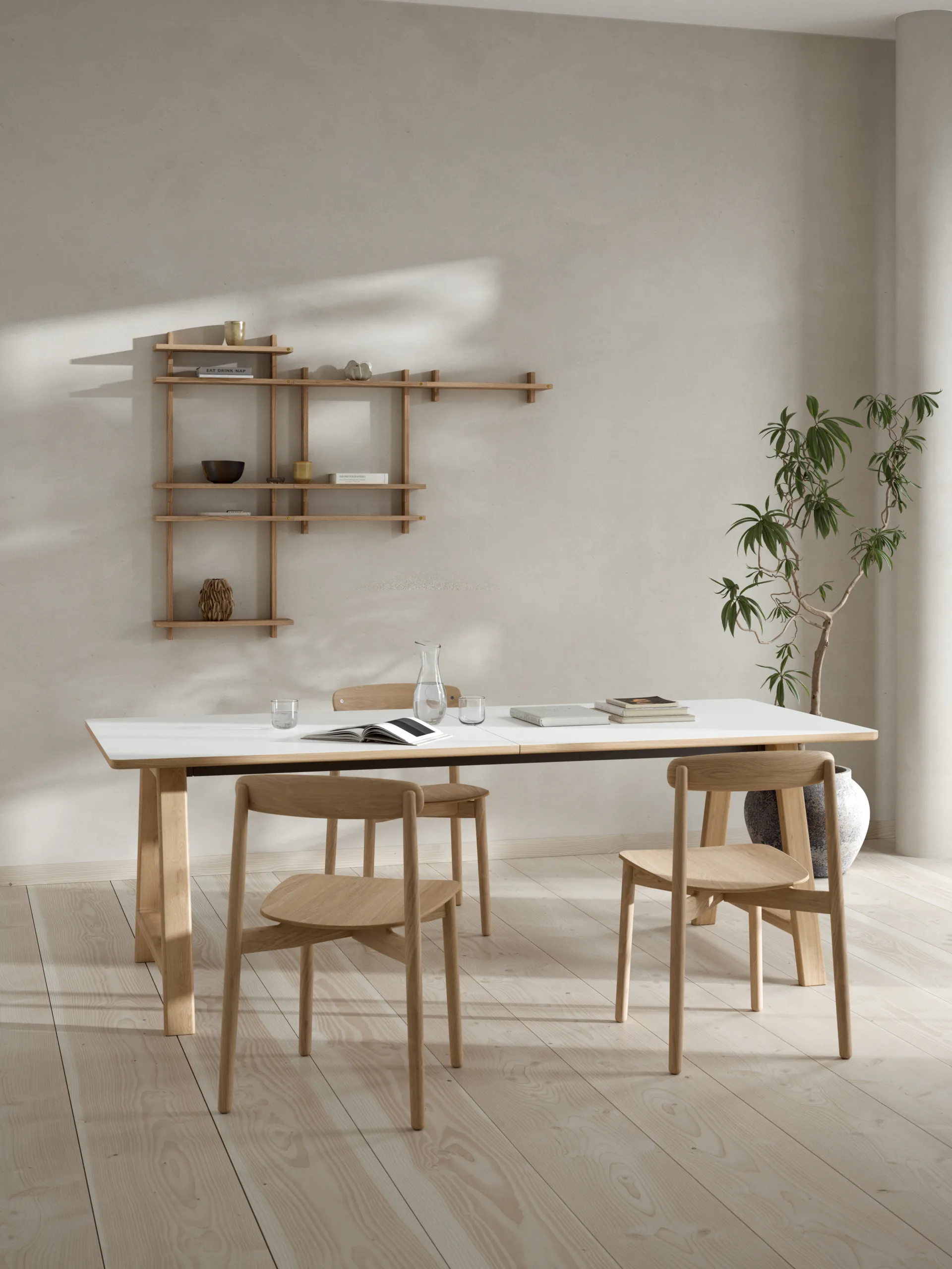 Treat 单层墙面置物架, 橡木色_50×12×11.2cm Andersen Furniture