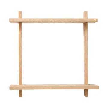 Treat 双层墙面置物架 - 橡木色_50x12x50cm - Andersen Furniture