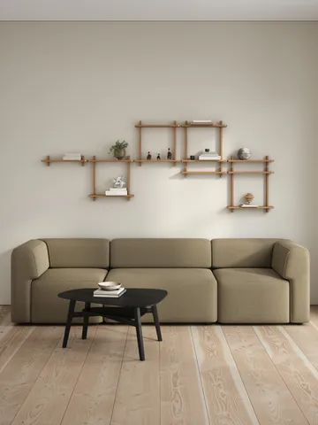 Treat 双层墙面置物架 - 天然涂油橡木_50x12x50cm - Andersen Furniture