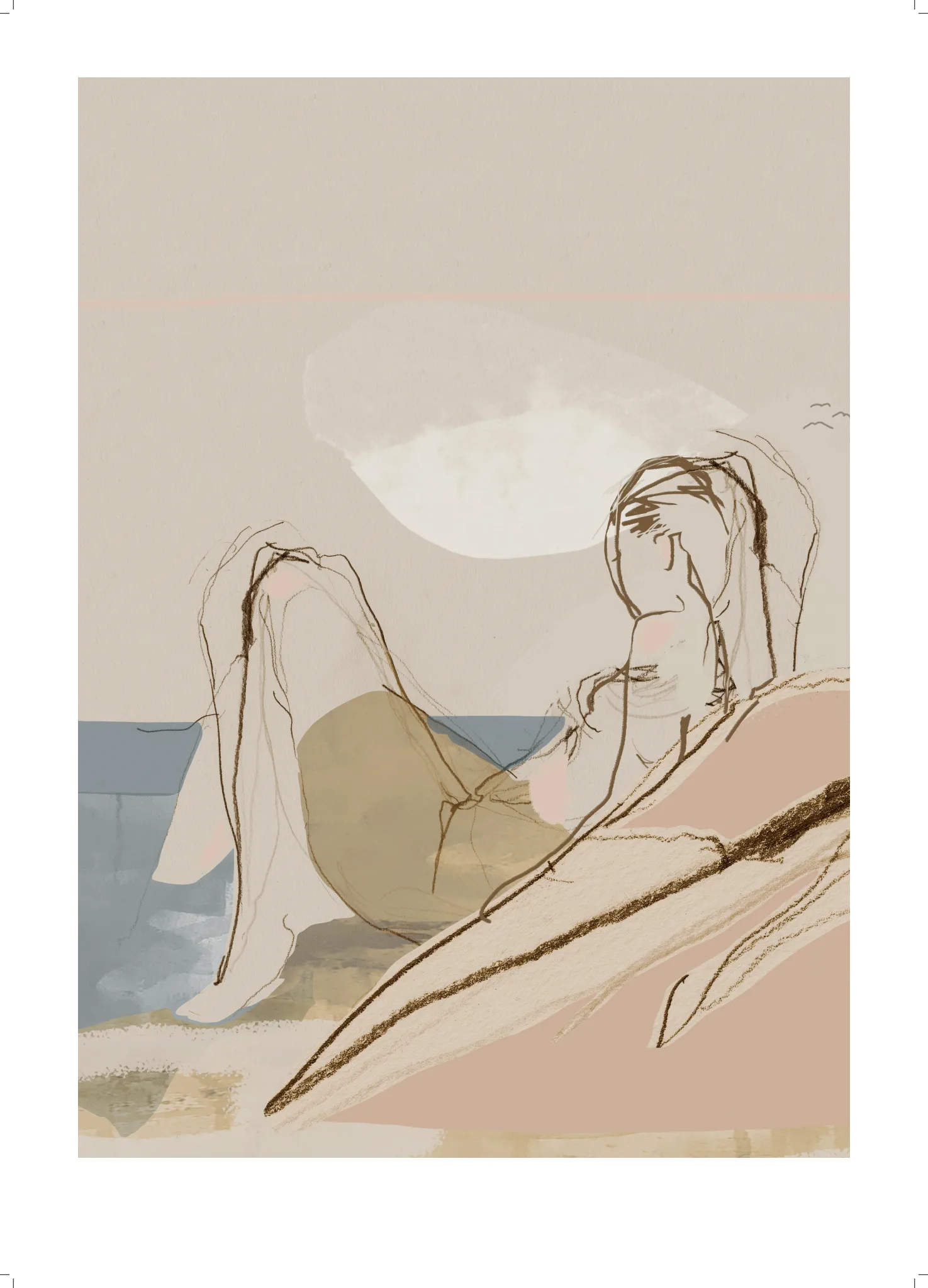 By the Ocean 海报, 50x70 cm Anna Bülow