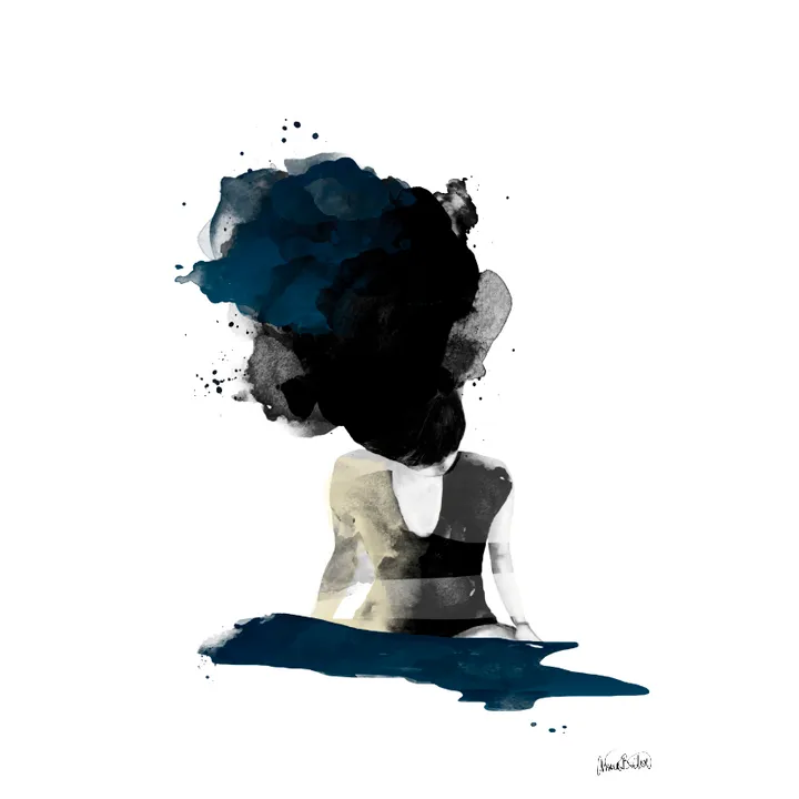 On her mind 海报 - 50x70cm - Anna Bülow