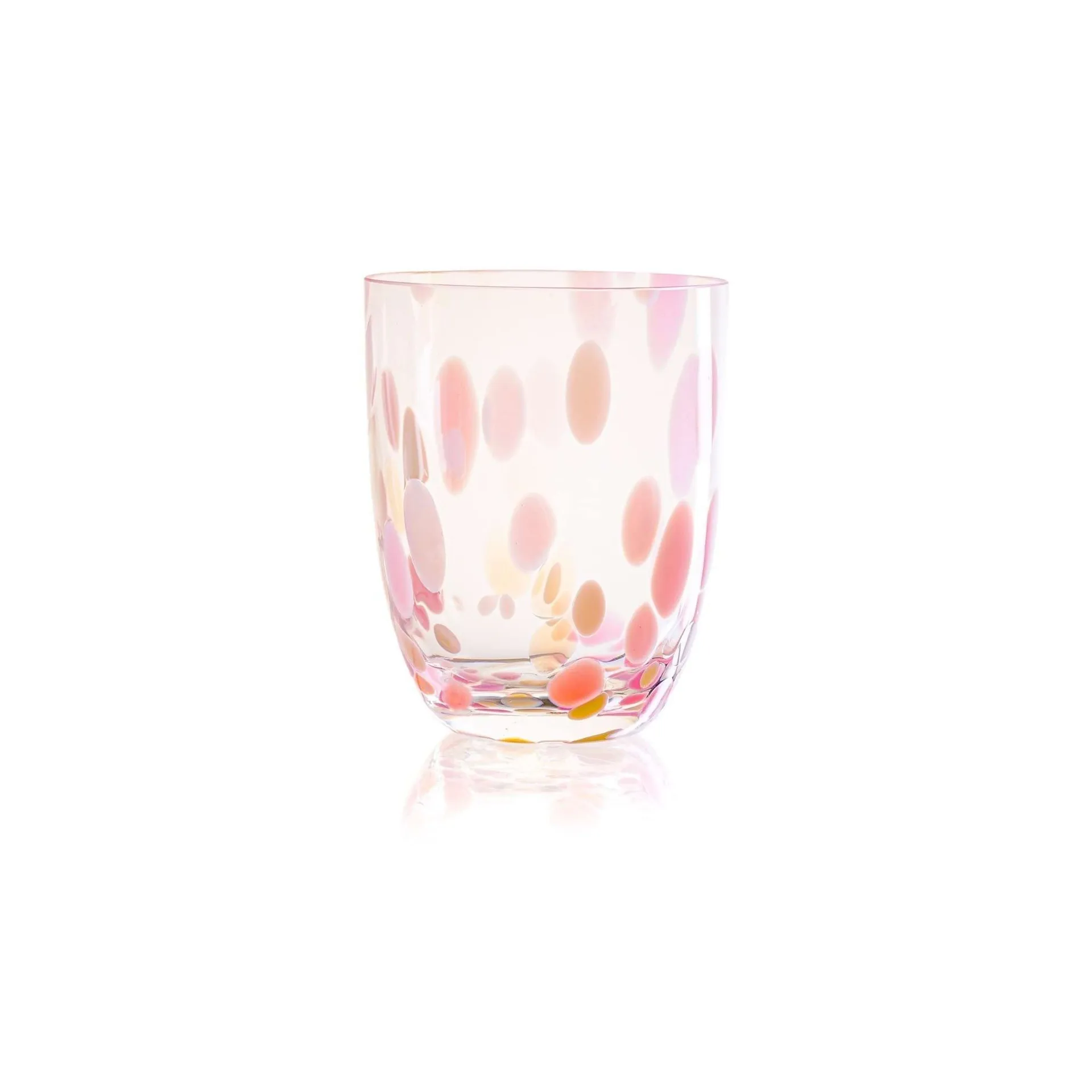 大号 Confetti 玻璃杯 25 cl, 粉色-vanilla Anna Von Lipa