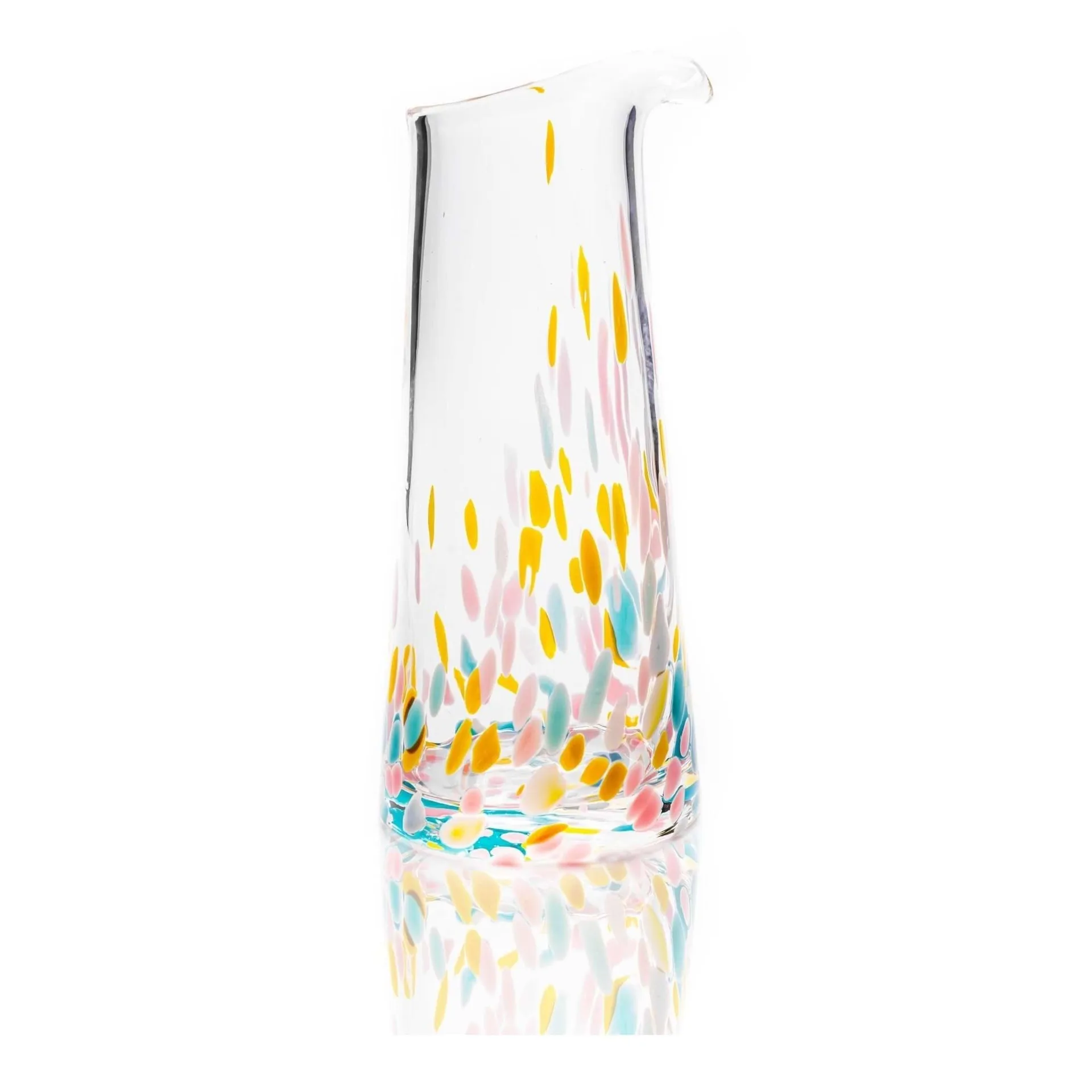 Confetti 玻璃水瓶北欧简约风格家居餐桌摆件, 粉色_黄色_绿松石色_浅蓝色 Anna Von Lipa