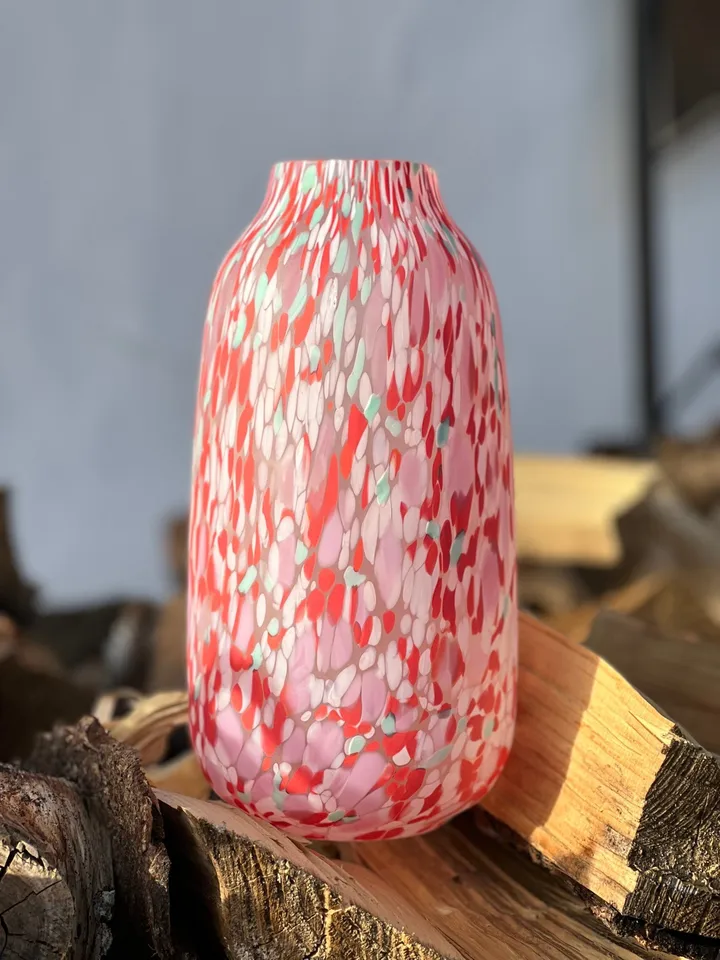 Confetti 花瓶北欧简约风格家居装饰花瓶 - 橘色 - Anna Von Lipa