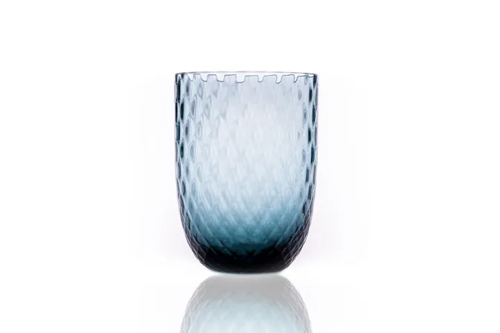 Harlequin 玻璃杯 25 cl - 烟蓝色 - Anna Von Lipa
