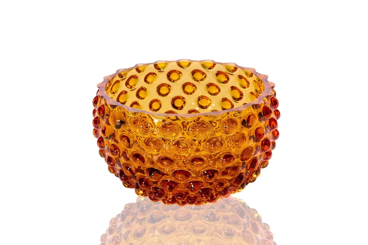 Hobnail塔帕斯碗 11.5cm - 琥珀色 - Anna Von Lipa