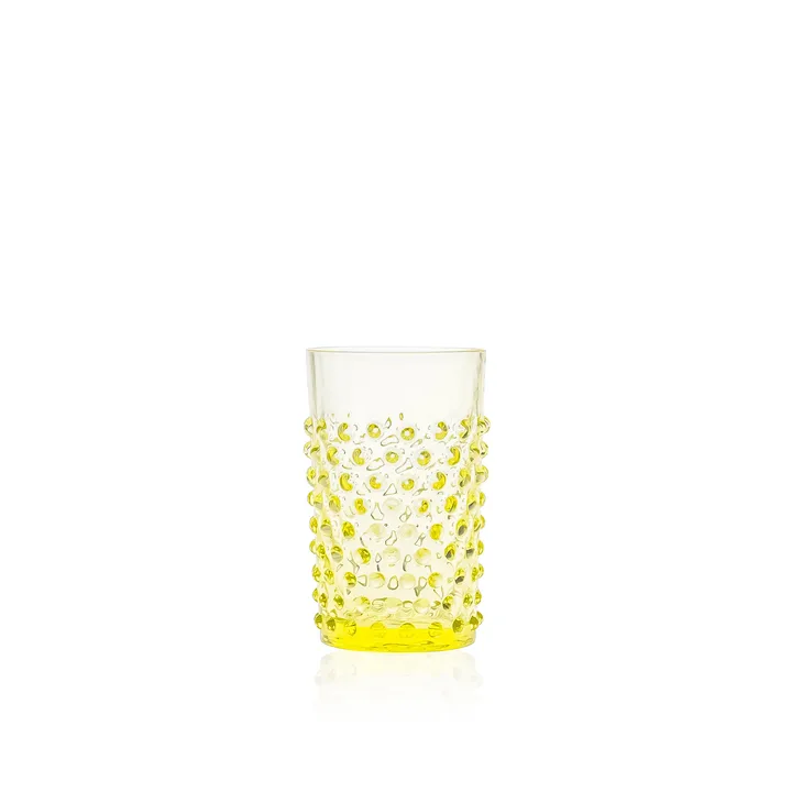 Hobnail玻璃杯 200ml - 柠檬色 - Anna Von Lipa