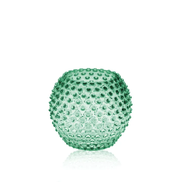 Hobnail Globe 花瓶 18cm - 绿柱石色 - Anna Von Lipa