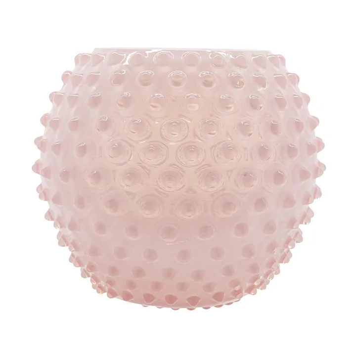 Hobnail Globe 花瓶 18cm - 柔粉色 - Anna Von Lipa
