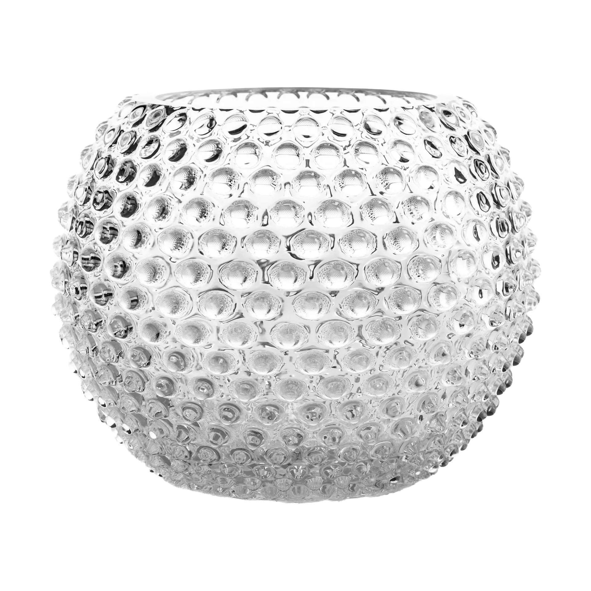 Hobnail Globe 花瓶 24cm, 水晶色 Anna Von Lipa