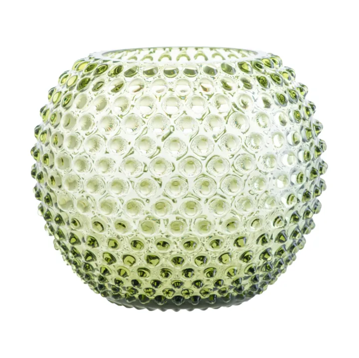 Hobnail Globe 花瓶 24cm - 橄榄绿色 - Anna Von Lipa