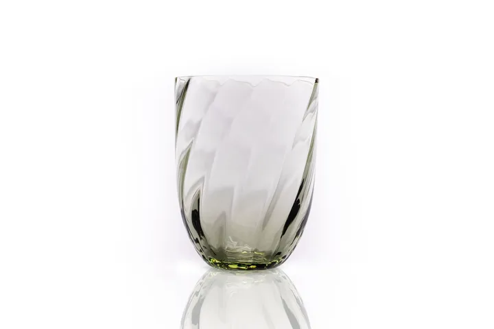 Swirl 玻璃杯 25 cl北欧简约风格家居餐桌摆件 - 橄榄绿色 - Anna Von Lipa