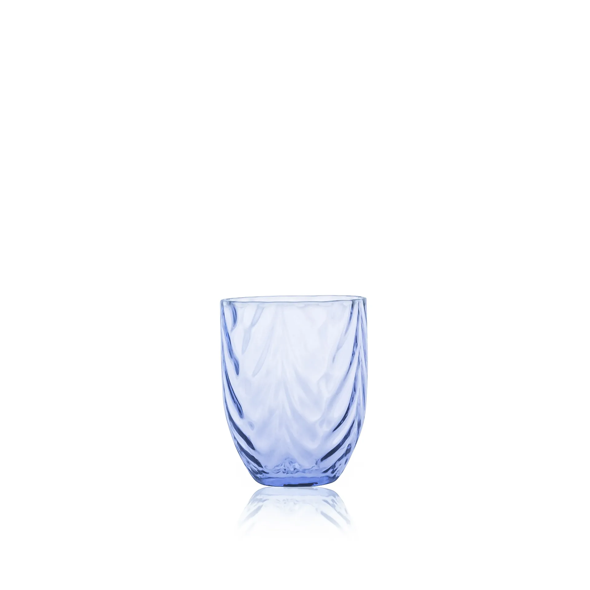 Wave 玻璃杯 25 cl北欧简约风格家居餐桌摆件, 浅蓝色 Anna Von Lipa