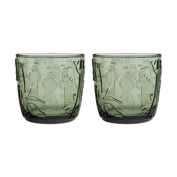 姆明 杯子/玻璃杯/酒杯 28 cl 两件套装 - Pine 绿色 - Arabia