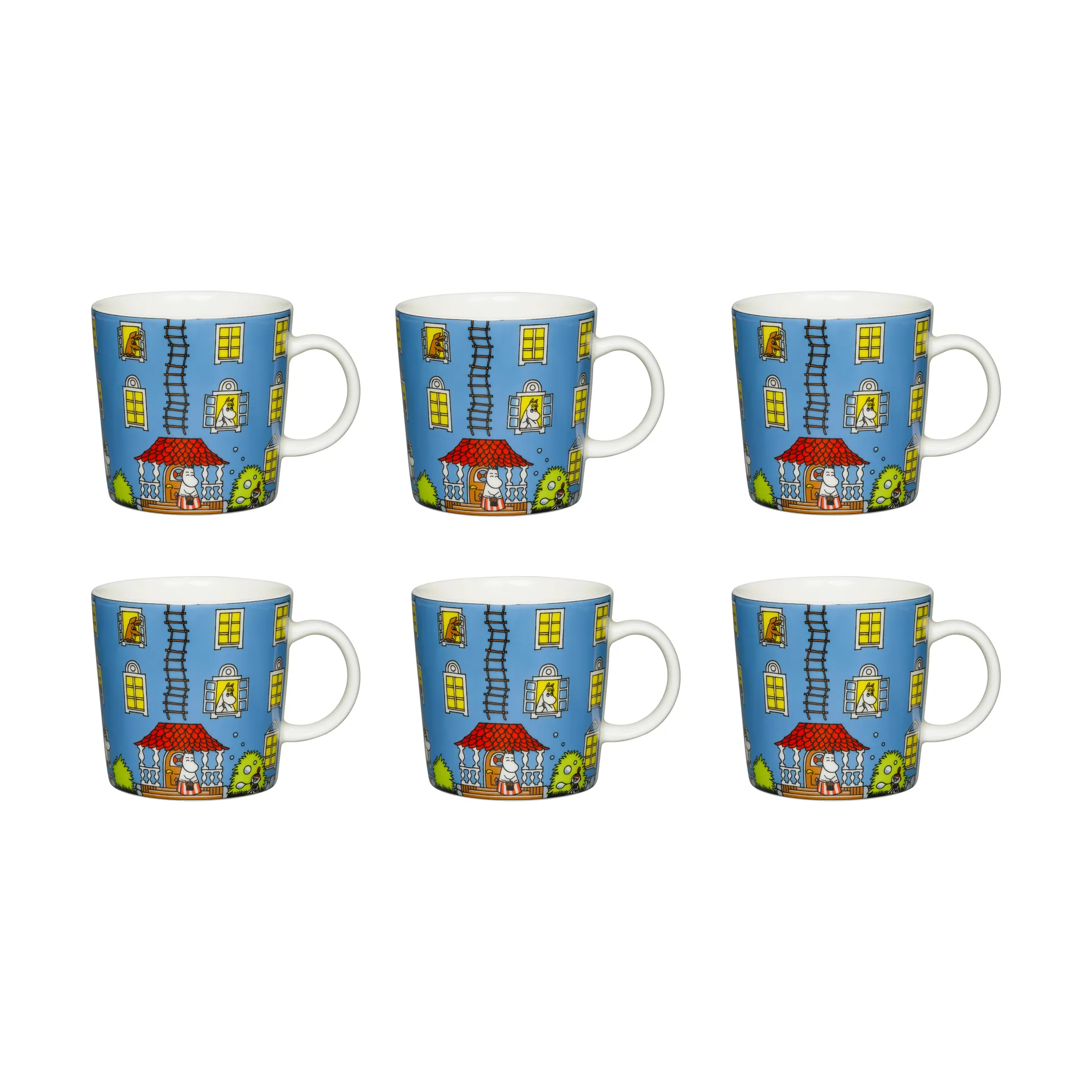 Anniversary 马克杯 Moomin姆明 70 years_六件套装,  Arabia