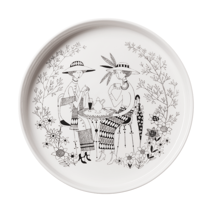 Emilia pie dish Ø28 cm - 黑色-白色 - Arabia