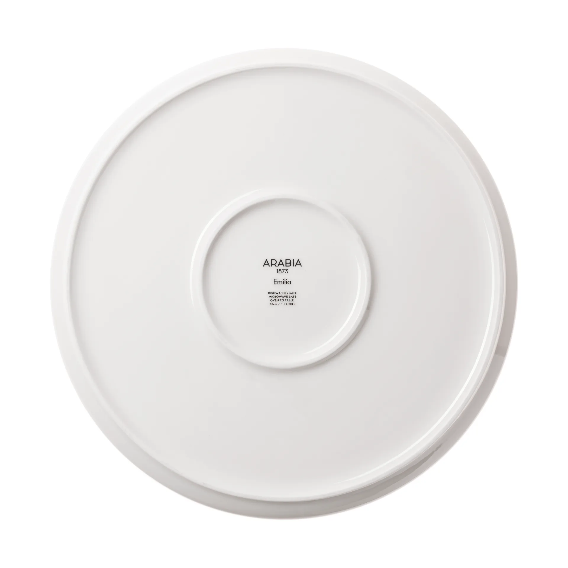 Emilia pie dish Ø28 cm, 黑色-白色 Arabia